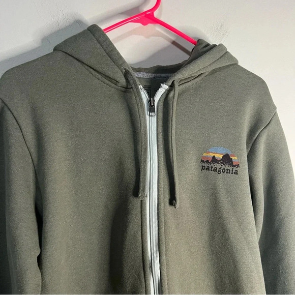 Patagonia Unisex Skyline Stencil Uprisal Hoodie Mens small Women’s Medium - Picture 4 of 9